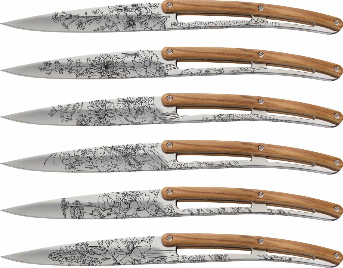 DEEJO Steakmesser Blumen_6er_378700
