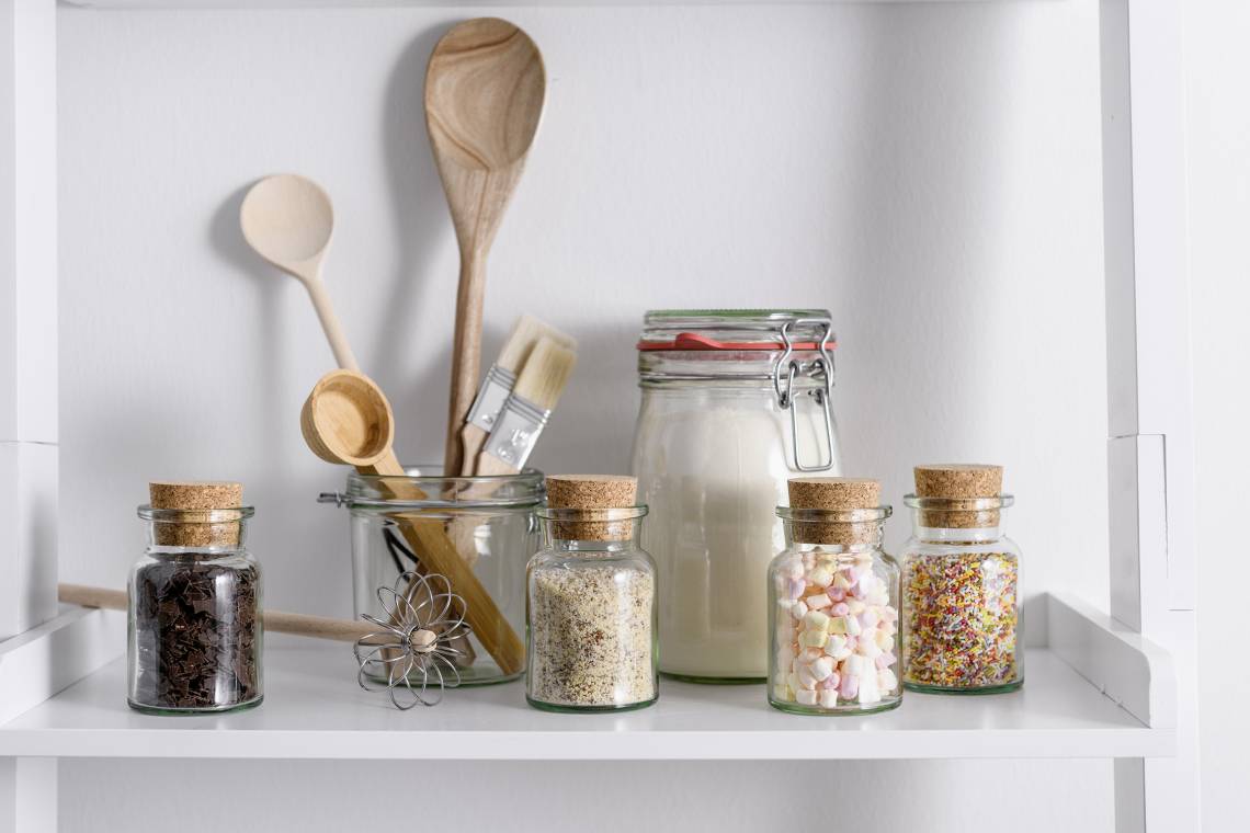 Dr. Oetker: Aufbewahrungsgläschen mit Korkdeckel 