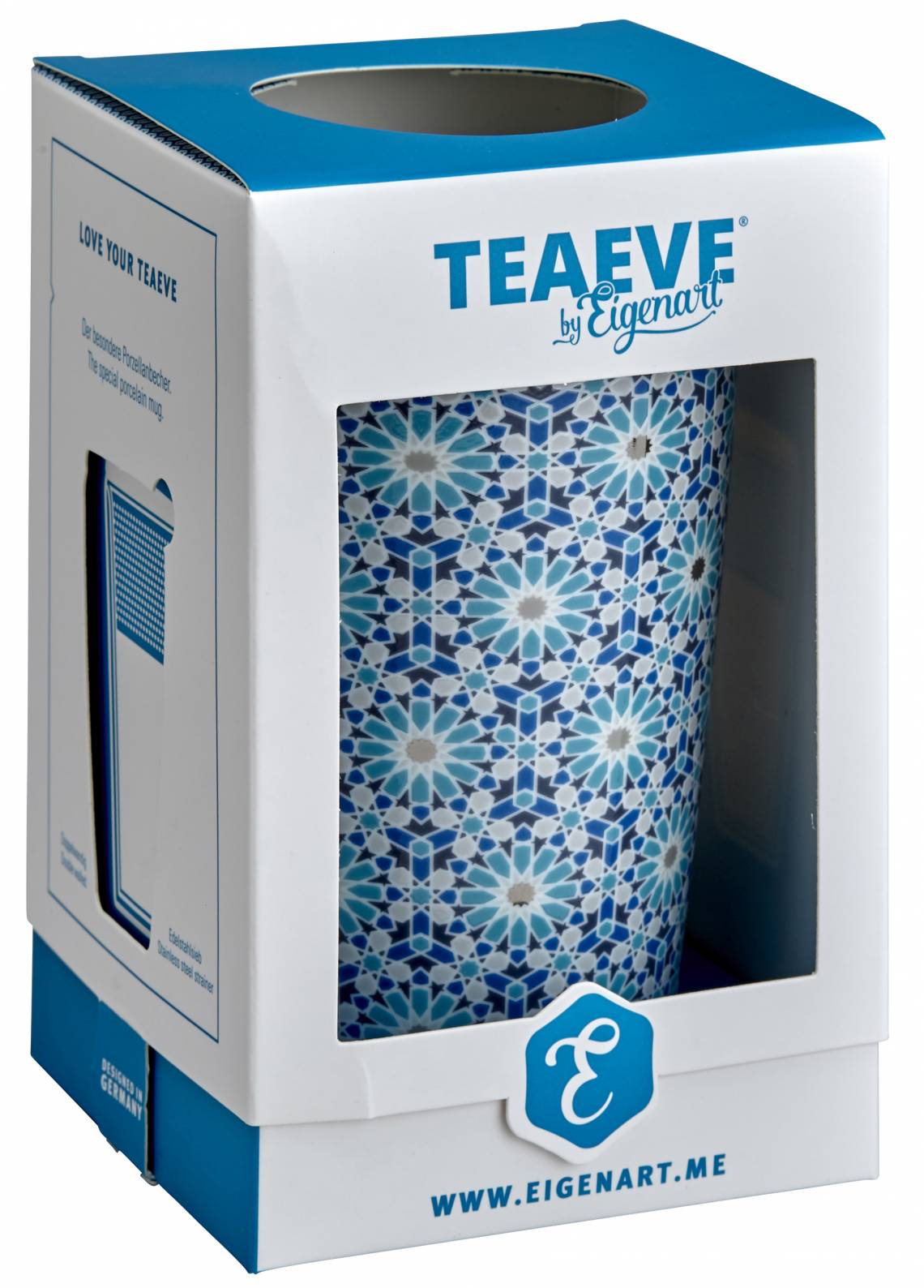 Eigenart Andalusia TEAEVE Porzellanbecher Marine Verpackung