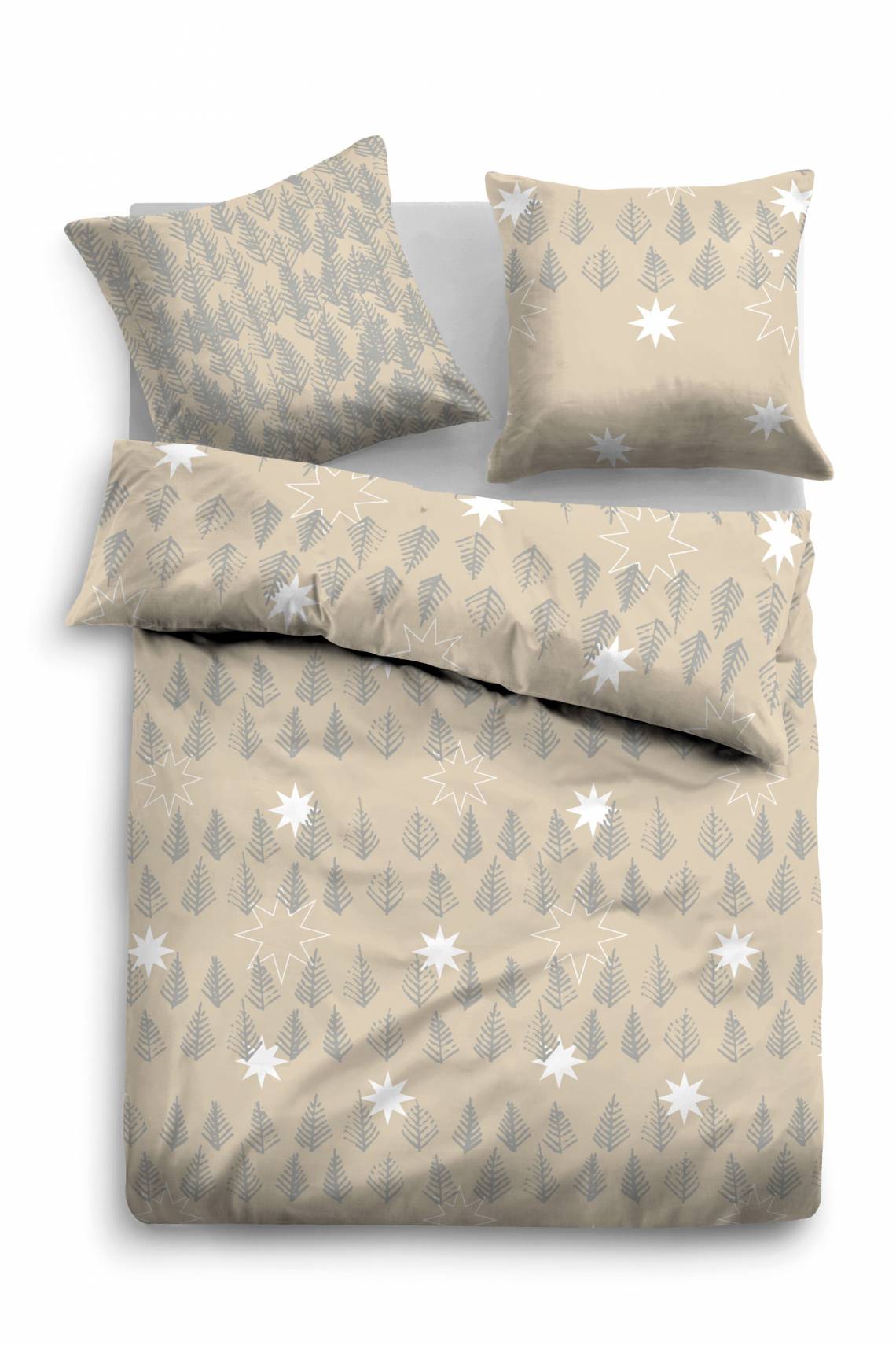 TOM TAILOR Linon Bed Linen beige