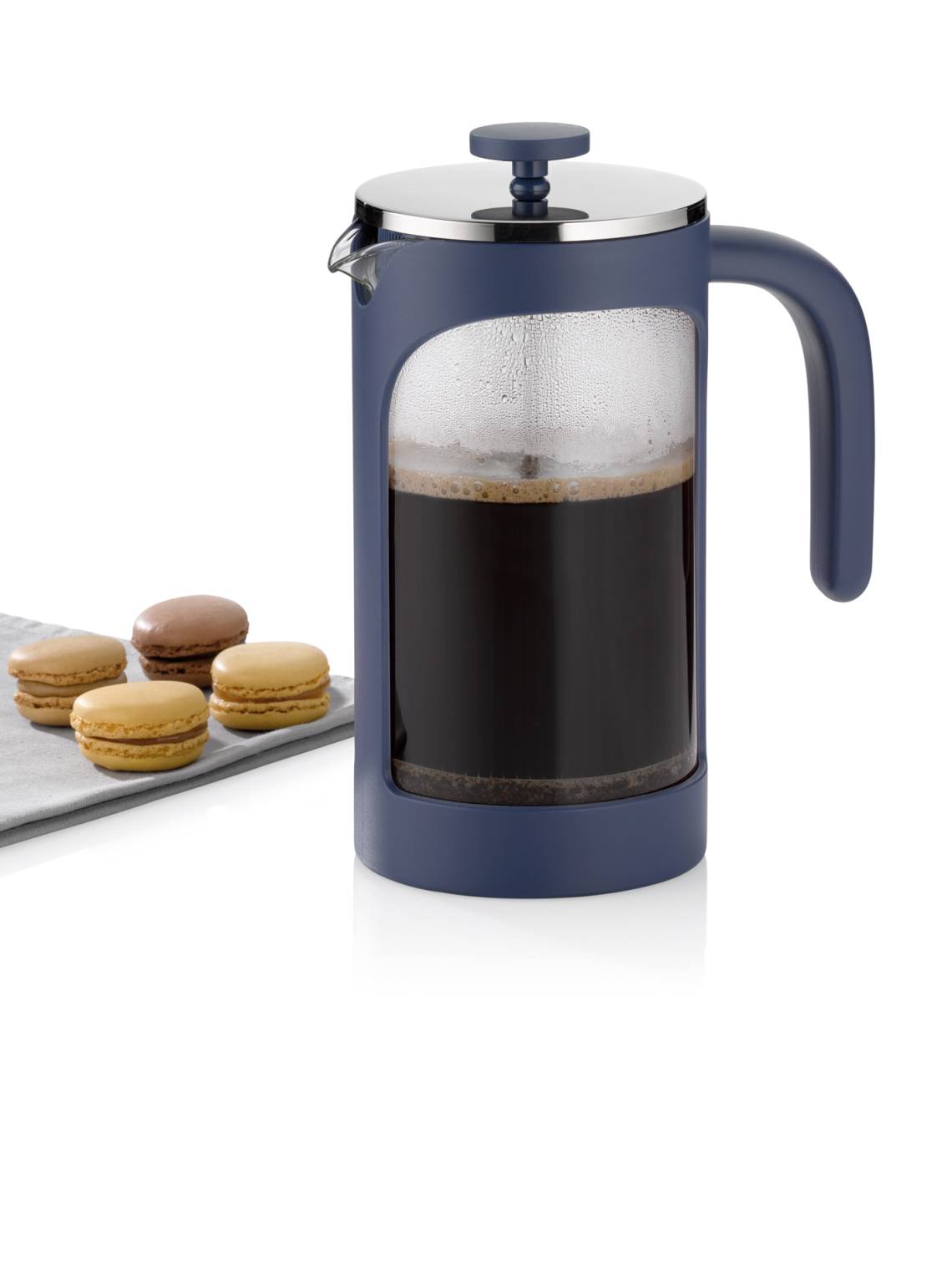 Kela: Blue is beautiful / Accessoires in der neuen Trendfarbe / Kaffeebereiter Verona