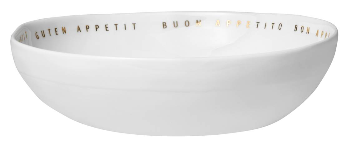 Serie 'Guten Appetit' Porzellanschale, breit