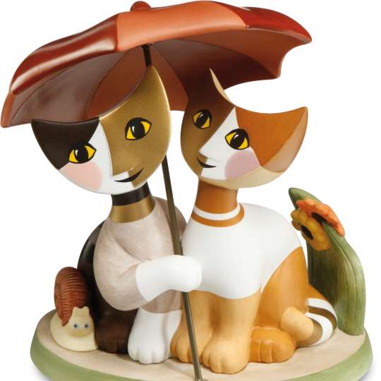 Goebel  Insieme sotto l‘ombrello Katzen 31400481