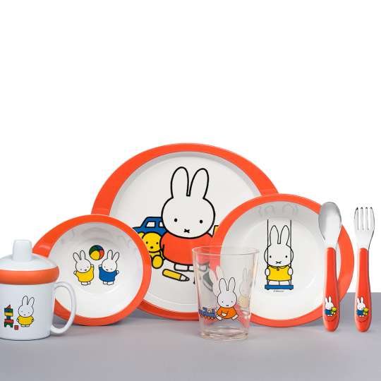 Mepal - Kinderdekore - Kindergeschirr-Set 5-teilig - miffy plays - alle