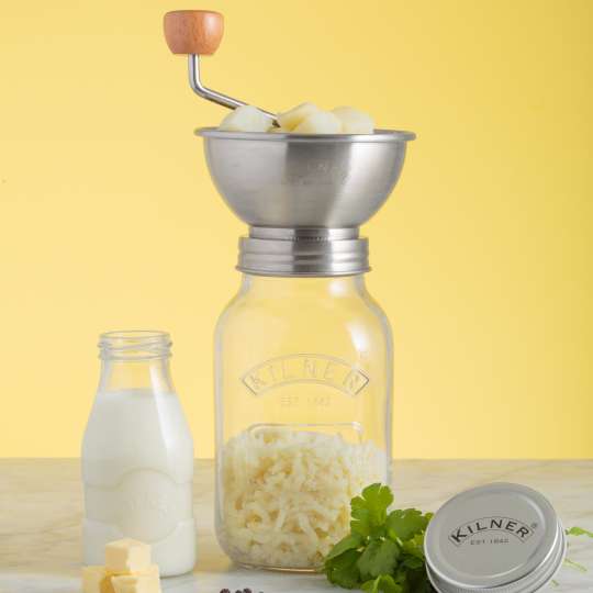 Kilner - Saucenpresse (1 Liter) mit Vorratsglas und Deckel / Trichter 0025.002 Mood
