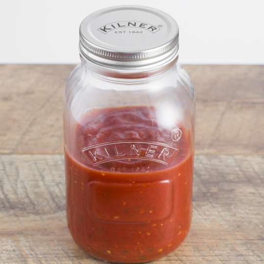 Kilner - Saucenpresse (1 Liter) mit Vorratsglas und Deckel 0025.002 