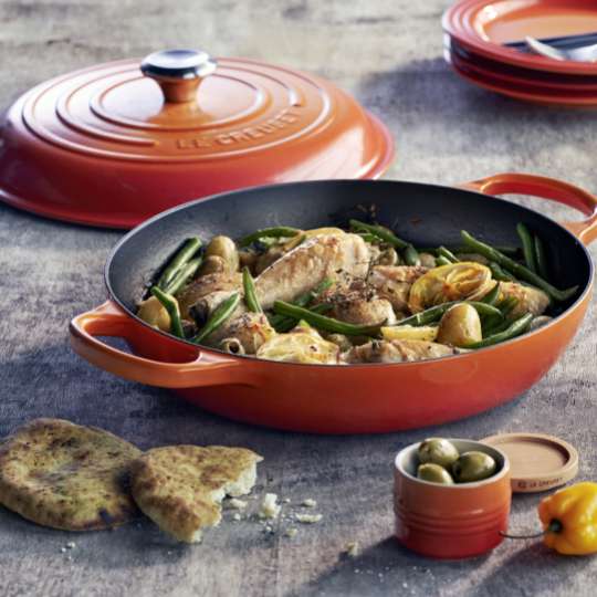 Le Creuset Gourmet-Profitopf innen schwarz Ofenrot